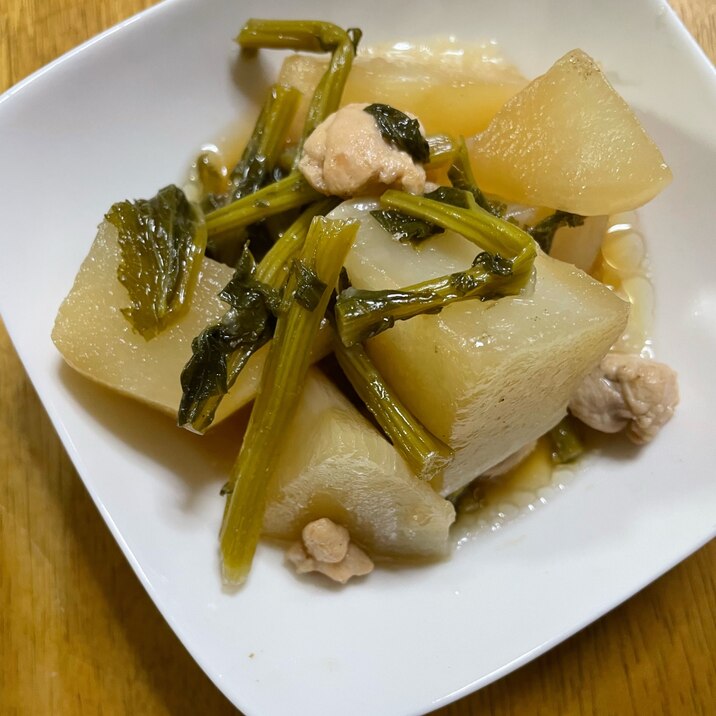 カブと鶏肉の煮物